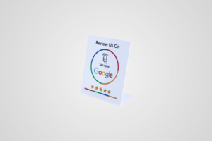 Google Review Display - Blanc