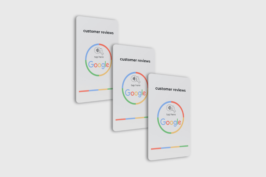 Carte d'évaluation Google (3 pièces)