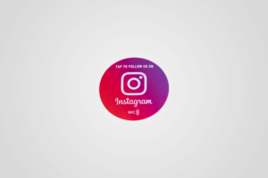 Autocollant Instagram grand format